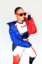 Load image into Gallery viewer, Red and Blue Two Tone Puffier