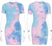 Load image into Gallery viewer, Cotton Candy Tie Dye Dress