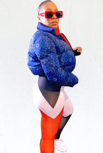 Load image into Gallery viewer, Red and Blue Two Tone Puffier